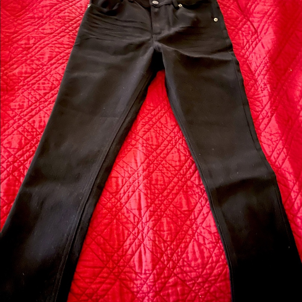 Black denim jeans